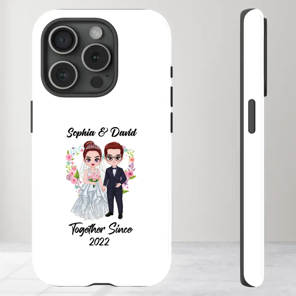 Together Since - Personalized Gifts For Couples - iPhone Tough Phone Case