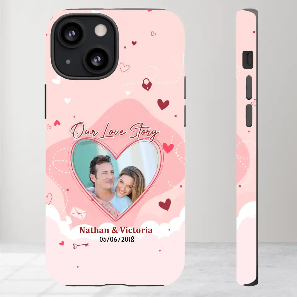 Our Love Story Till The Last Day - Personalized Gifts For Couples - iPhone Tough Phone Case