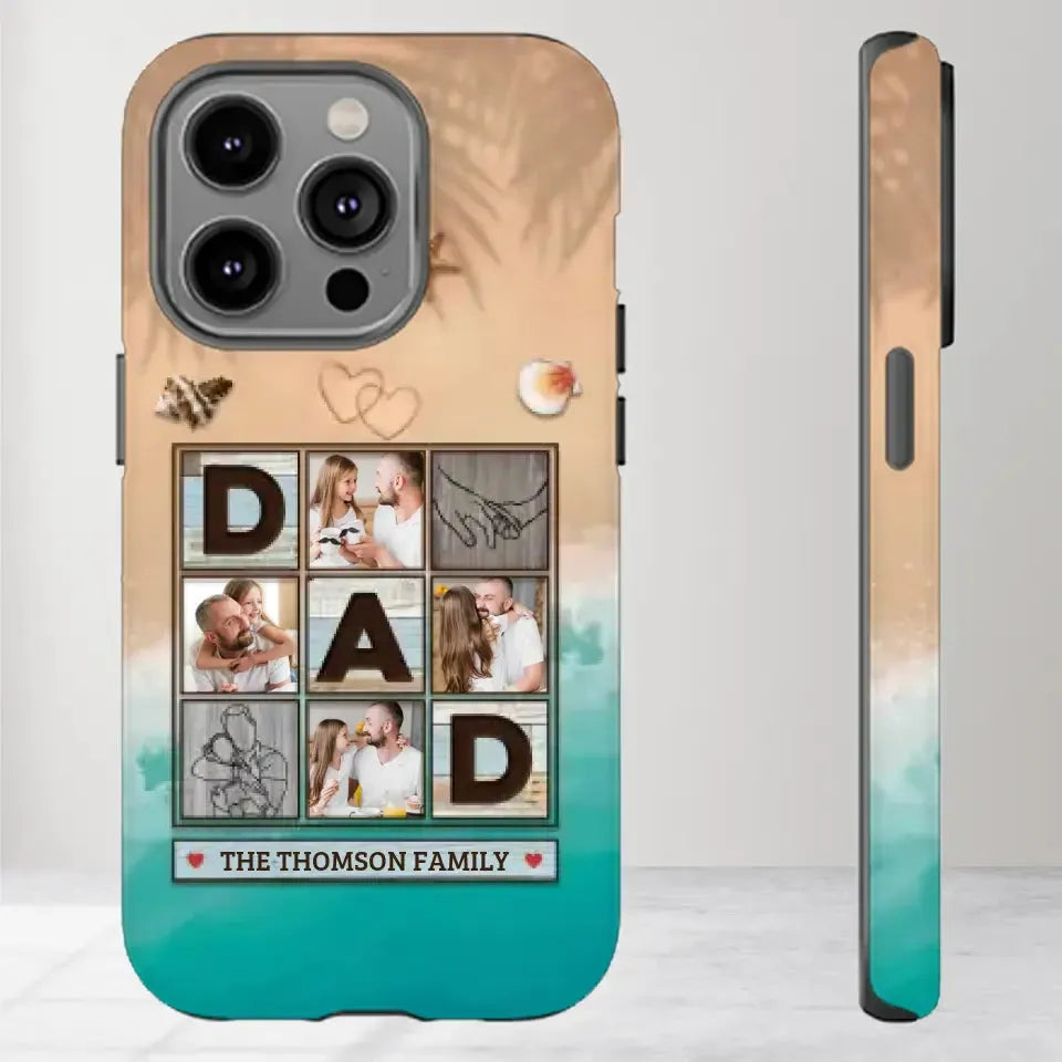 Hold This And Consider it A Big Hug - Personalized Gifts For Dad - iPhone Tough Phone Case