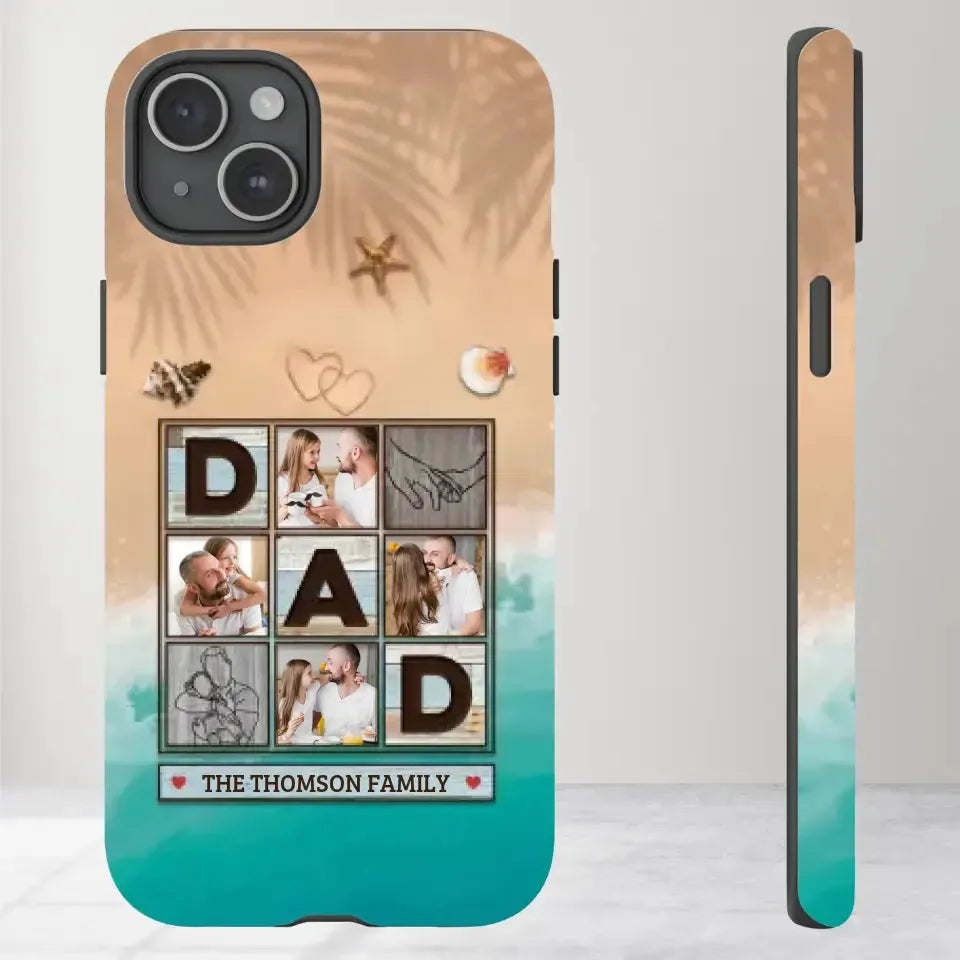 Hold This And Consider it A Big Hug - Personalized Gifts For Dad - iPhone Tough Phone Case