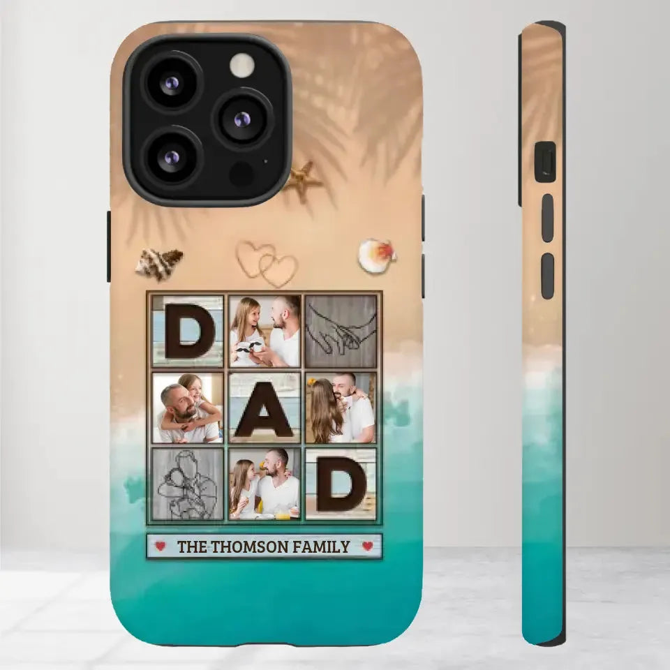 Hold This And Consider it A Big Hug - Personalized Gifts For Dad - iPhone Tough Phone Case