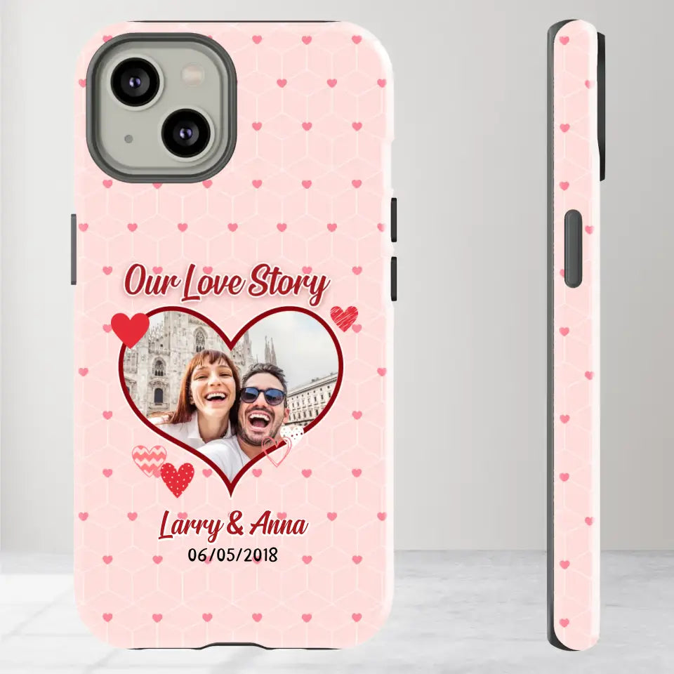 Our Love Story In Lively Life - Personalized Gifts For Couples - iPhone Tough Phone Case