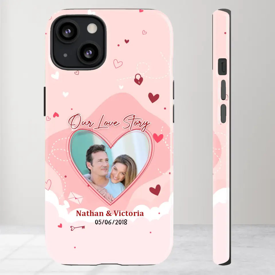 Our Love Story Till The Last Day - Personalized Gifts For Couples - iPhone Tough Phone Case