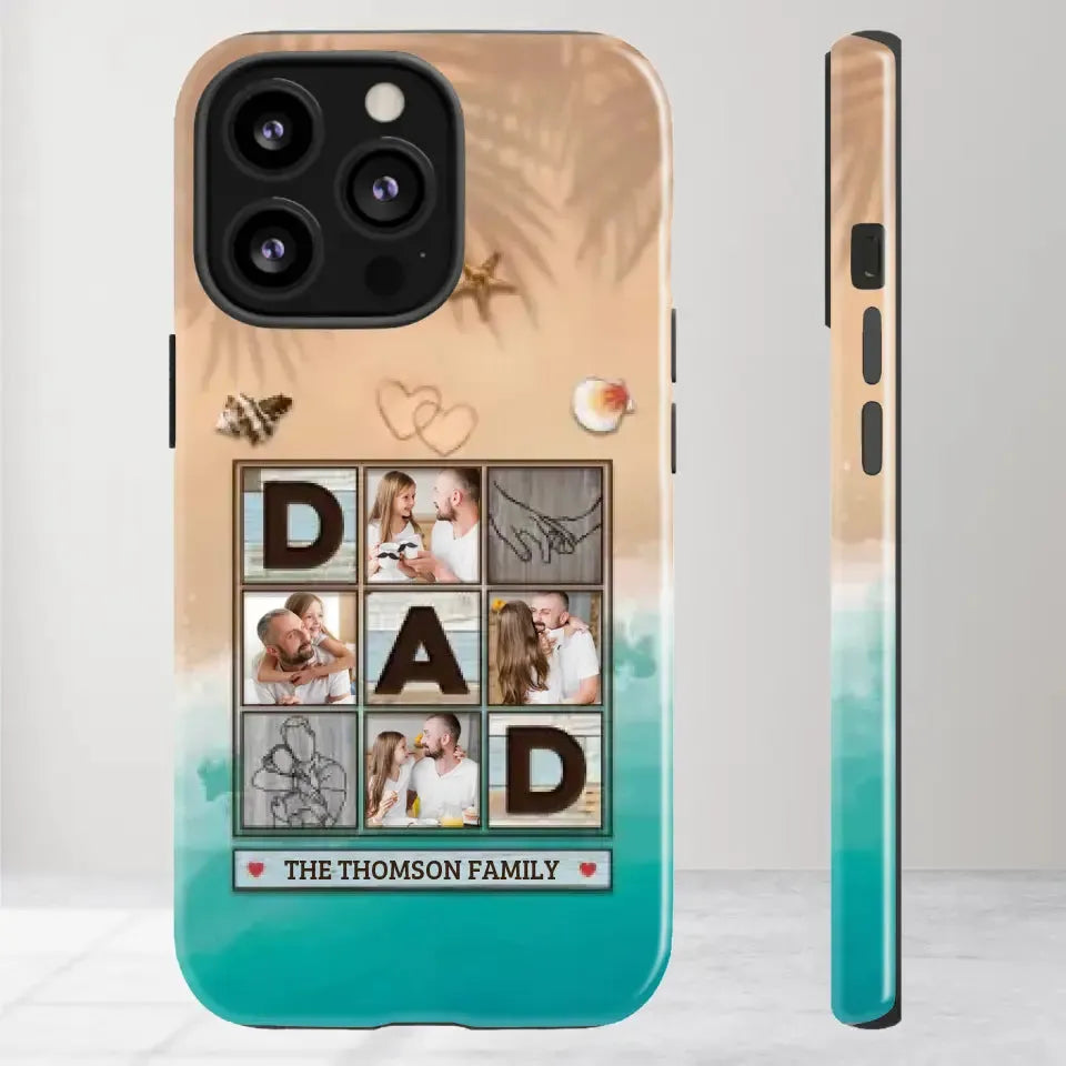 Hold This And Consider it A Big Hug - Personalized Gifts For Dad - iPhone Tough Phone Case