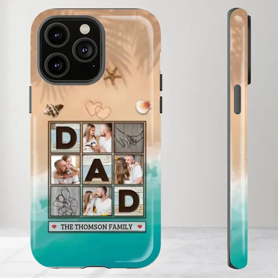 Hold This And Consider it A Big Hug - Personalized Gifts For Dad - iPhone Tough Phone Case