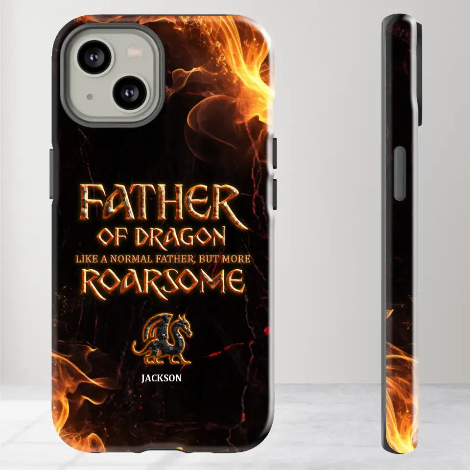 Father Of Dragon - Personalized Gifts For Dad - iPhone Tough Phone Case