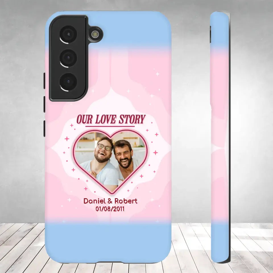 Our Love Story Our Treasure - Personalized Gifts For Couples - Samsung Tough Phone Case