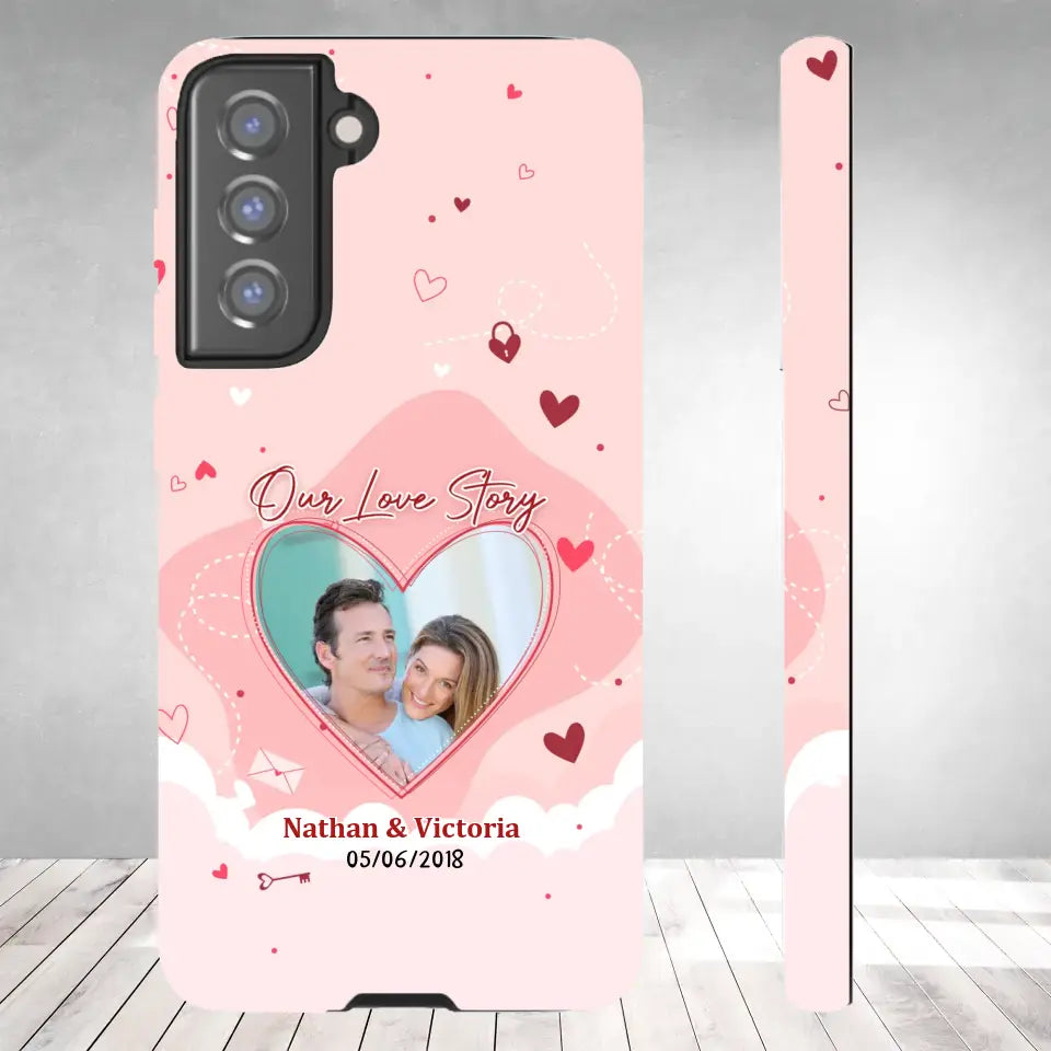 Our Love Story Till The Last Day - Personalized Gifts For Couples - Samsung Tough Phone Case