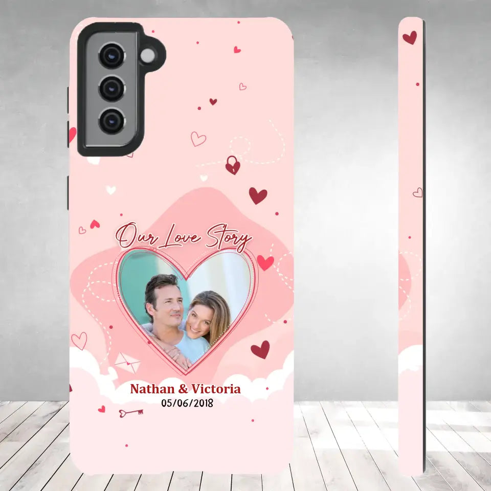 Our Love Story Till The Last Day - Personalized Gifts For Couples - Samsung Tough Phone Case