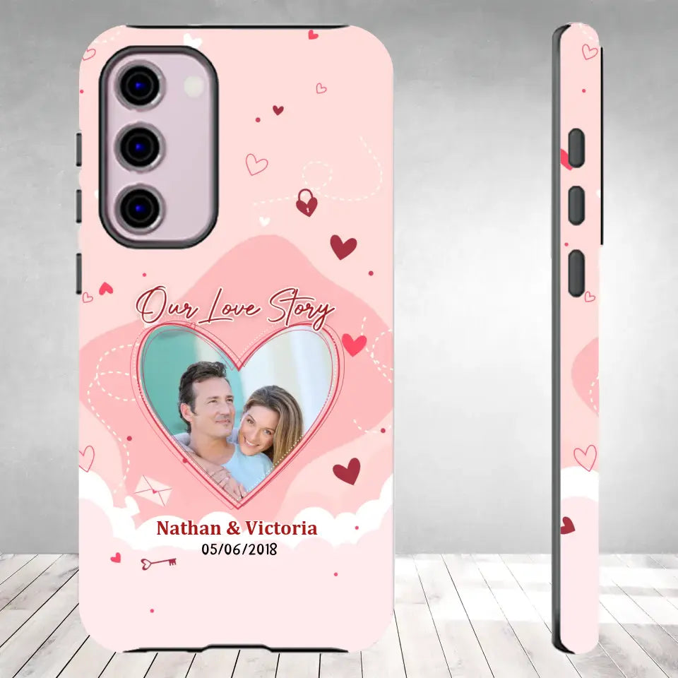 Our Love Story Till The Last Day - Personalized Gifts For Couples - Samsung Tough Phone Case