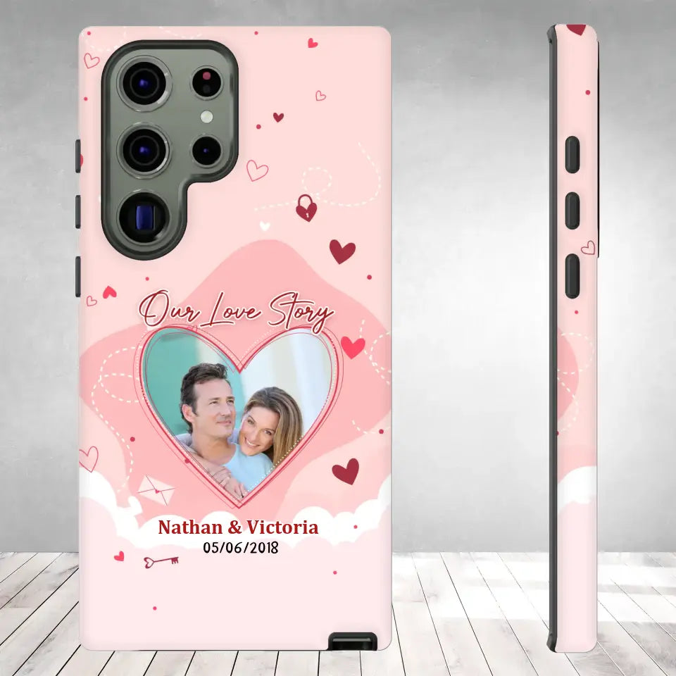 Our Love Story Till The Last Day - Personalized Gifts For Couples - Samsung Tough Phone Case