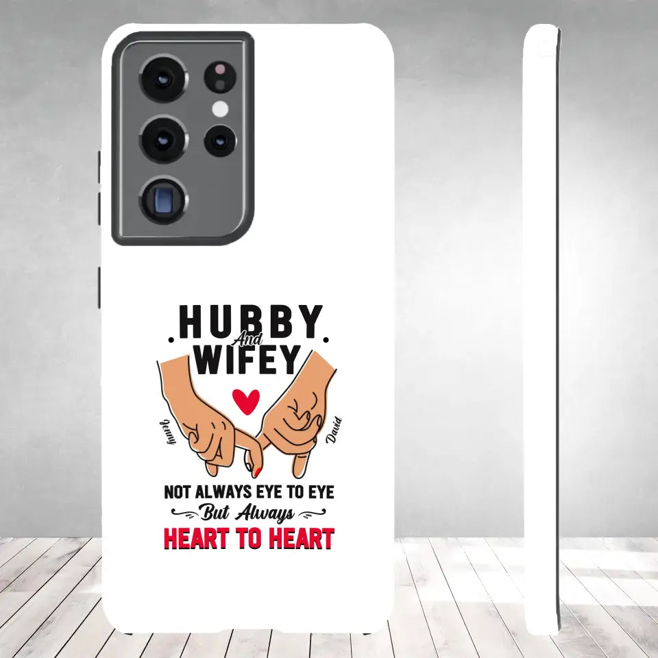 Hubby and Wifey - Personalized Gifts For Couples - Samsung Tough Phone Case