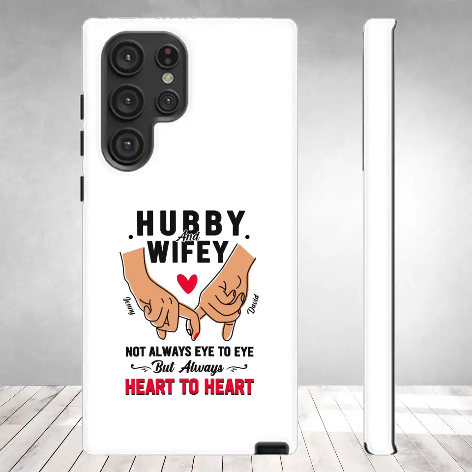 Hubby and Wifey - Personalized Gifts For Couples - Samsung Tough Phone Case