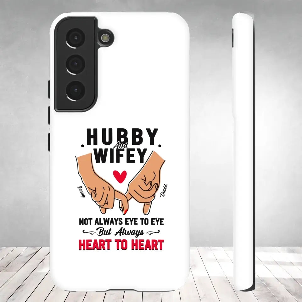 Hubby and Wifey - Personalized Gifts For Couples - Samsung Tough Phone Case