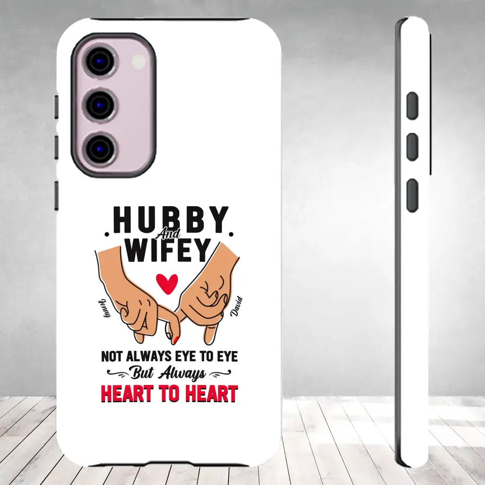 Hubby and Wifey - Personalized Gifts For Couples - Samsung Tough Phone Case