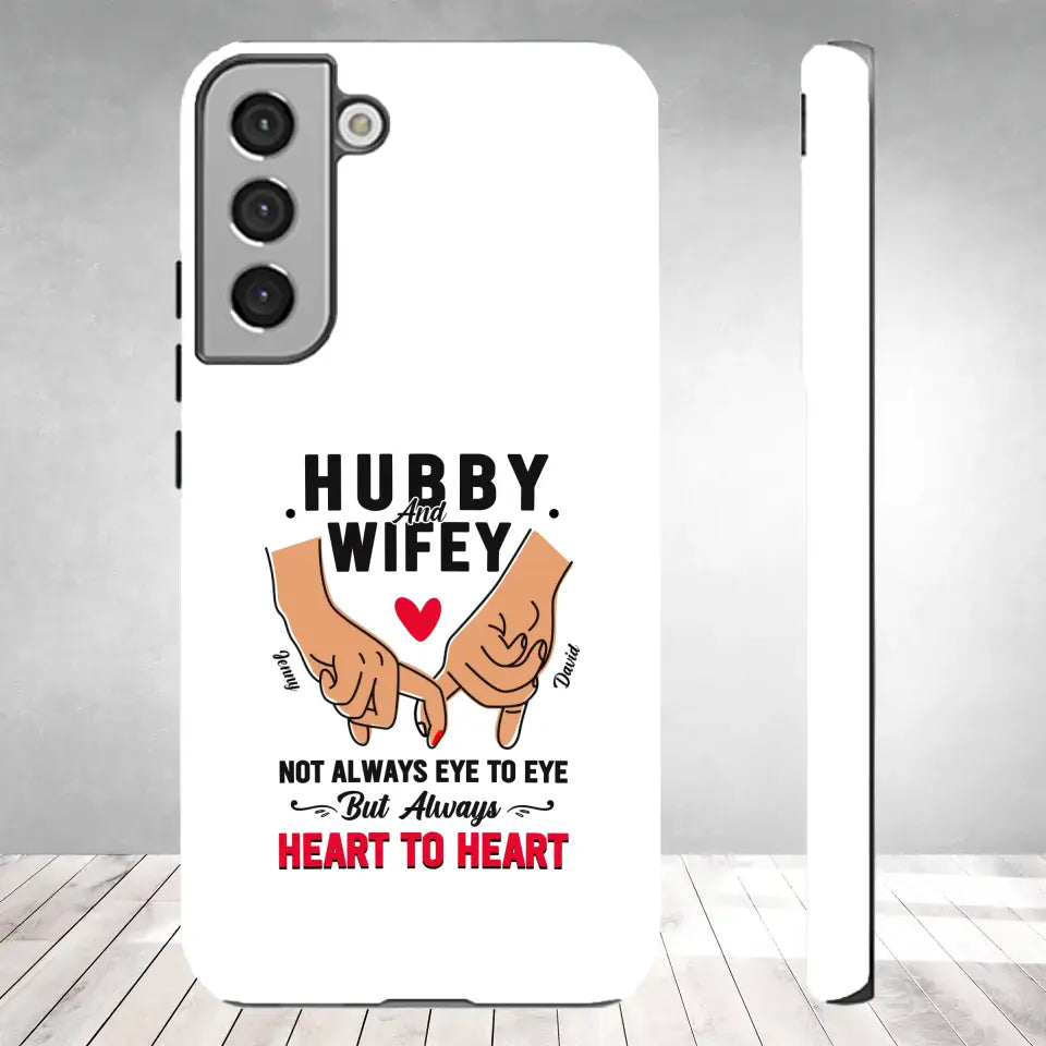 Hubby and Wifey - Personalized Gifts For Couples - Samsung Tough Phone Case