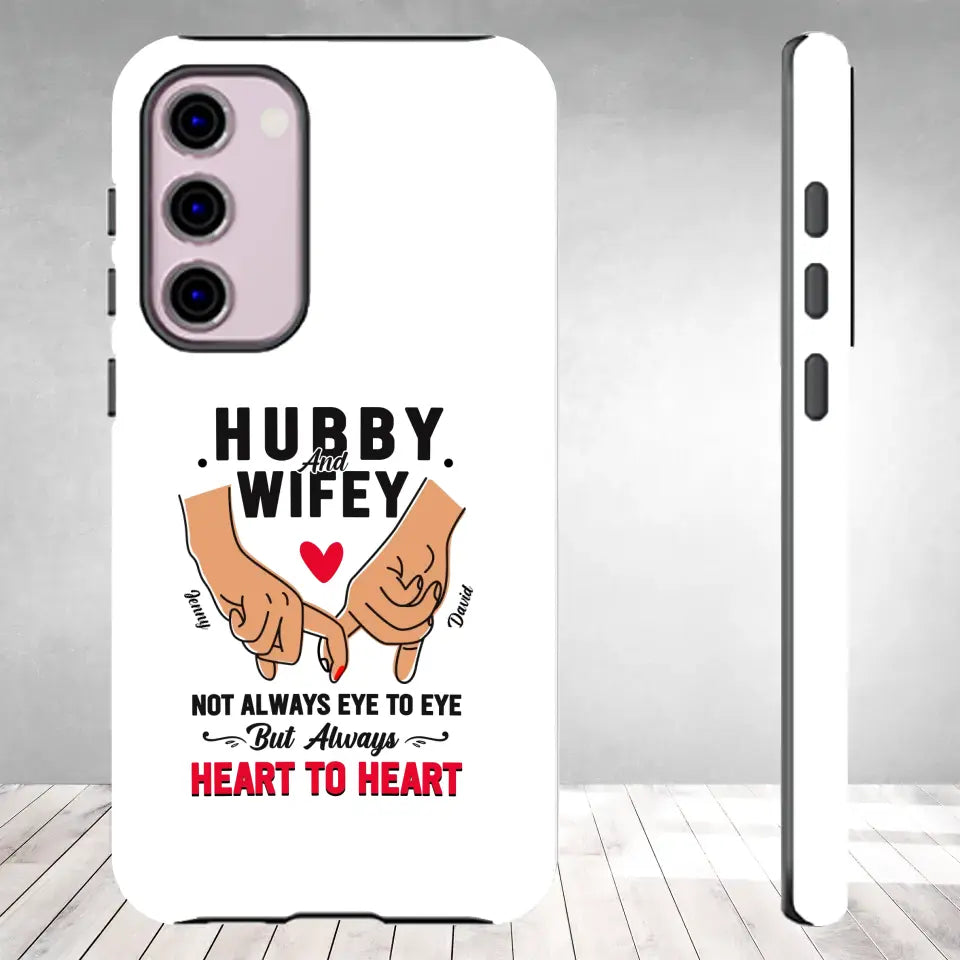 Hubby and Wifey - Personalized Gifts For Couples - Samsung Tough Phone Case