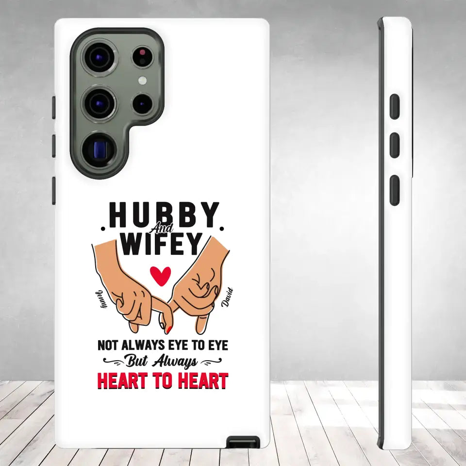 Hubby and Wifey - Personalized Gifts For Couples - Samsung Tough Phone Case