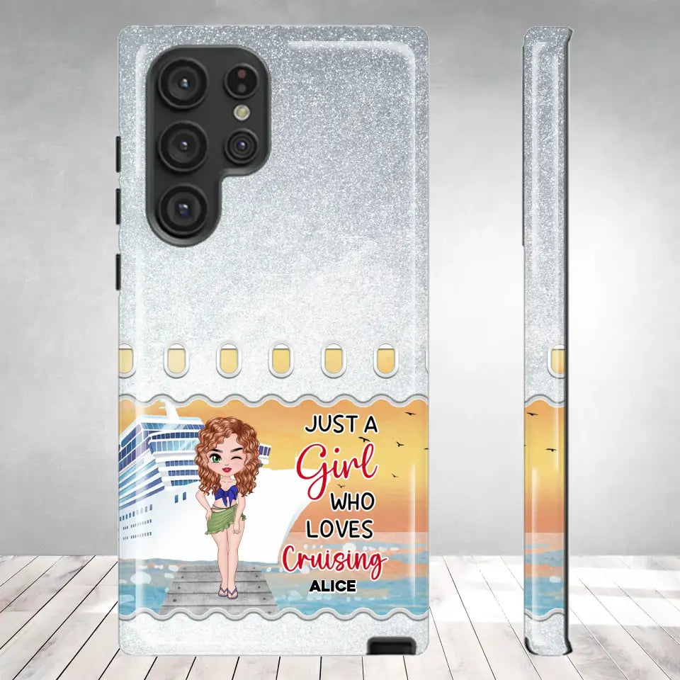 Just a Girl Who Loves Cruising - Personalized Samsung Tough Phone Case