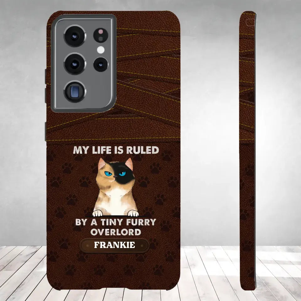 My Life Is Ruled By Cat - Custom Name - Personalized Gifts For Cat Lovers - Samsung Tough Phone Case