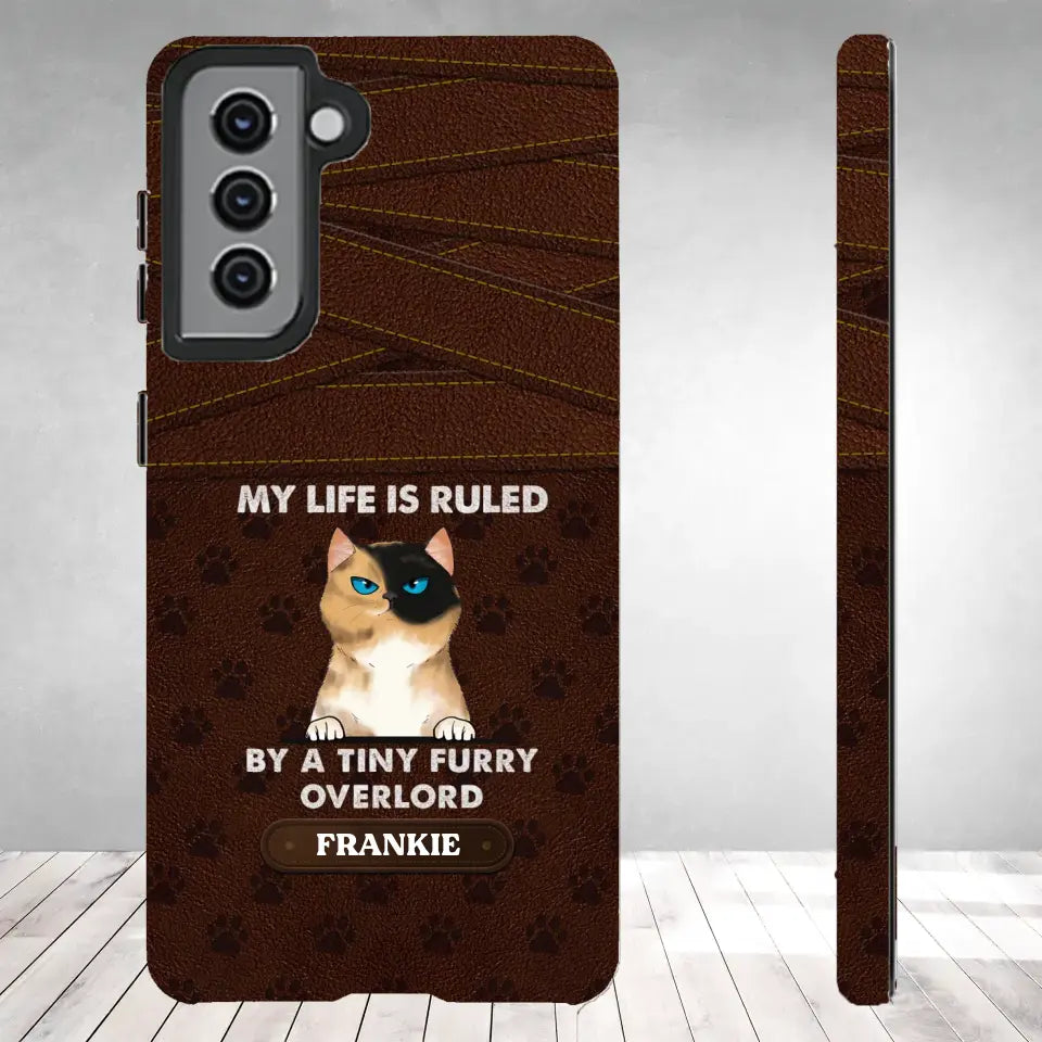 My Life Is Ruled By Cat - Custom Name - Personalized Gifts For Cat Lovers - Samsung Tough Phone Case