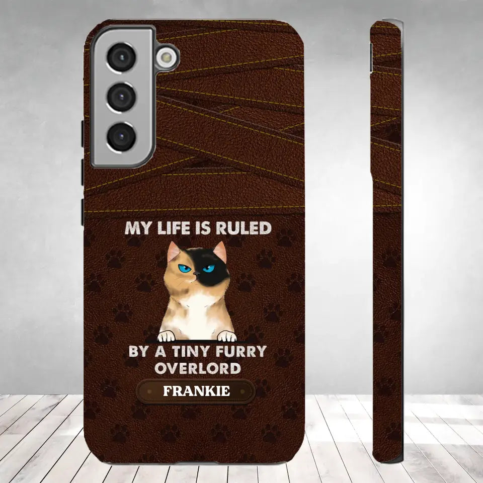 My Life Is Ruled By Cat - Custom Name - Personalized Gifts For Cat Lovers - Samsung Tough Phone Case