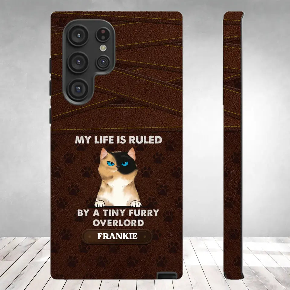 My Life Is Ruled By Cat - Custom Name - Personalized Gifts For Cat Lovers - Samsung Tough Phone Case