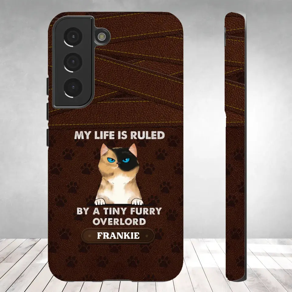 My Life Is Ruled By Cat - Custom Name - Personalized Gifts For Cat Lovers - Samsung Tough Phone Case