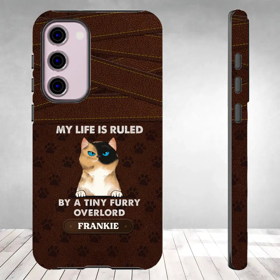 My Life Is Ruled By Cat - Custom Name - Personalized Gifts For Cat Lovers - Samsung Tough Phone Case