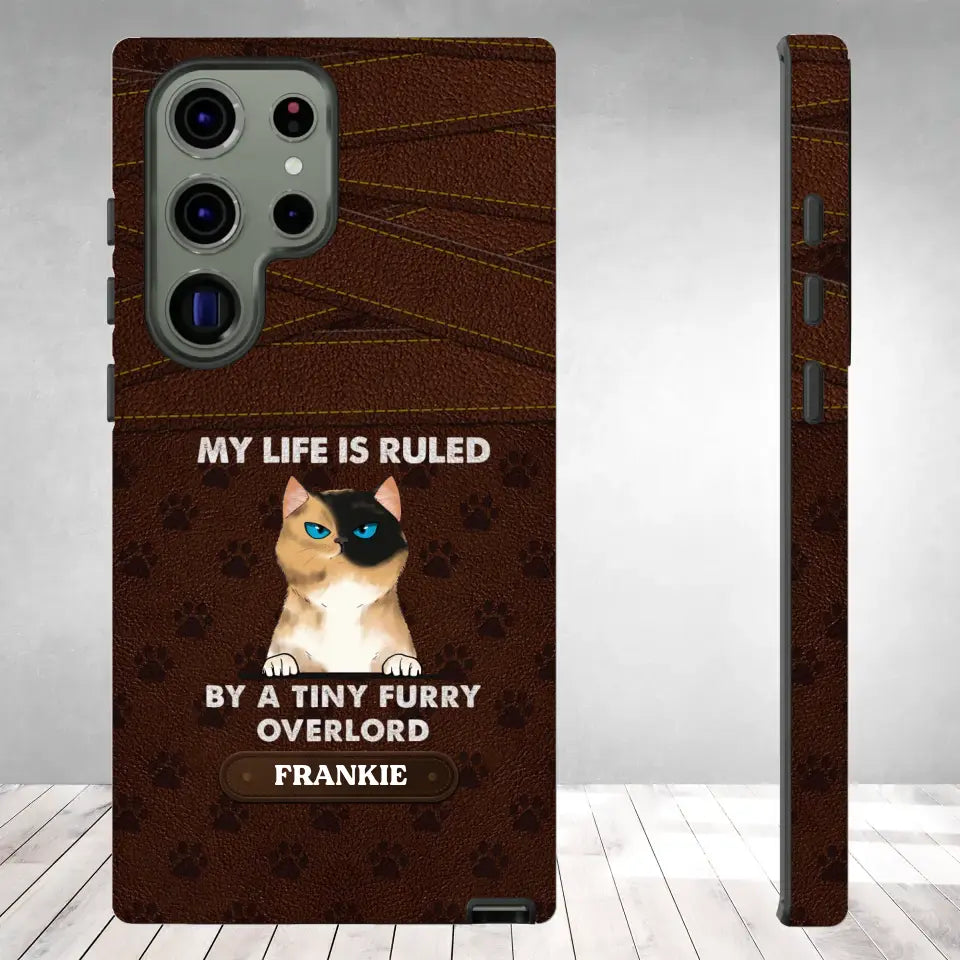 My Life Is Ruled By Cat - Custom Name - Personalized Gifts For Cat Lovers - Samsung Tough Phone Case