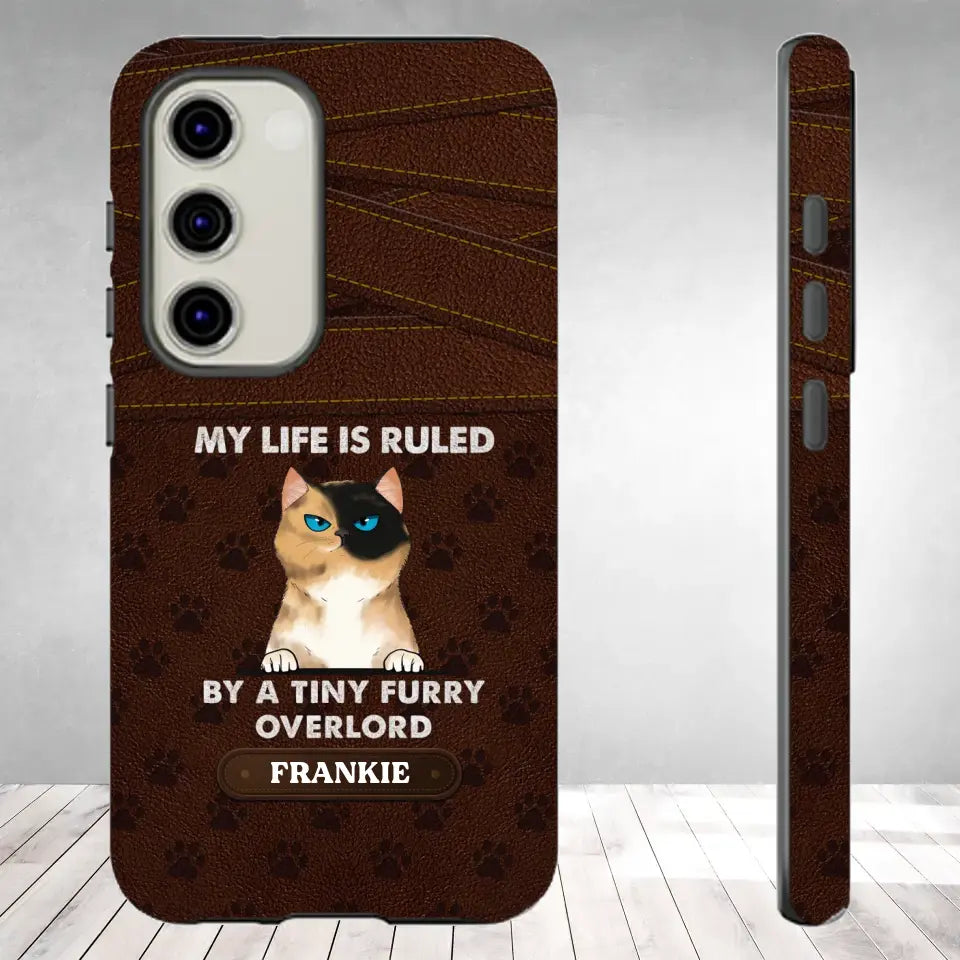 My Life Is Ruled By Cat - Custom Name - Personalized Gifts For Cat Lovers - Samsung Tough Phone Case