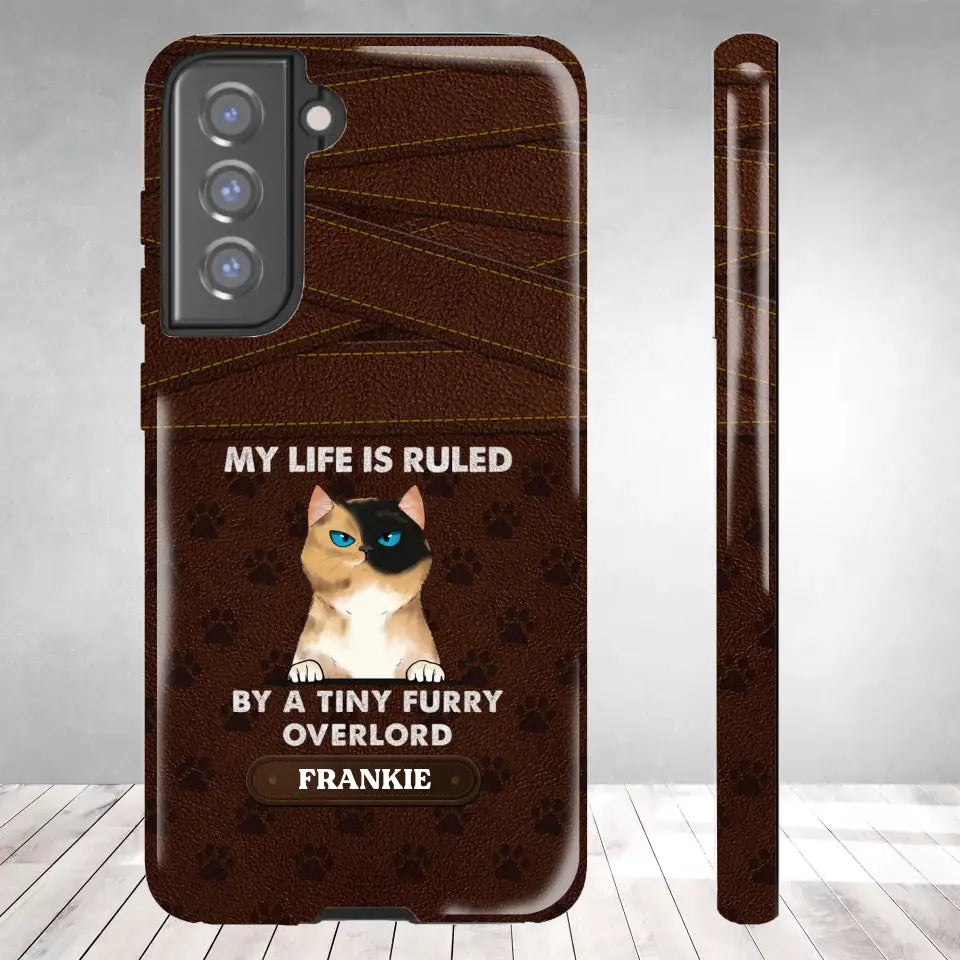 My Life Is Ruled By Cat - Custom Name - Personalized Gifts For Cat Lovers - Samsung Tough Phone Case