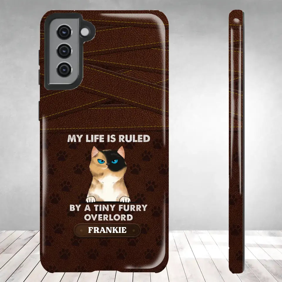 My Life Is Ruled By Cat - Custom Name - Personalized Gifts For Cat Lovers - Samsung Tough Phone Case