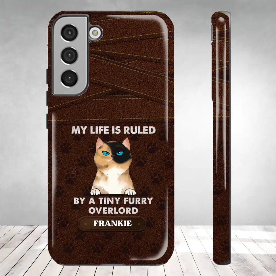 My Life Is Ruled By Cat - Custom Name - Personalized Gifts For Cat Lovers - Samsung Tough Phone Case