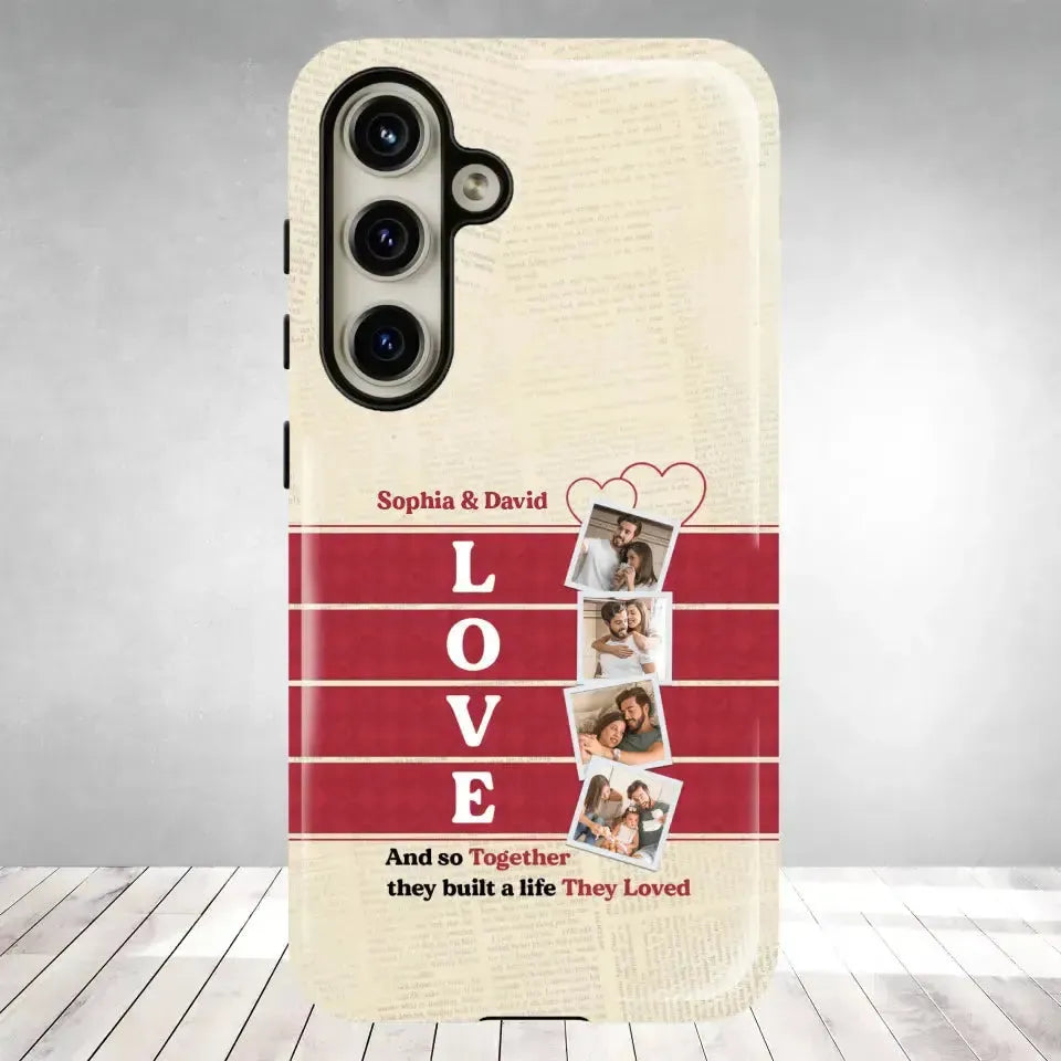 Together They Build The Life They Love - Personalized Samsung Tough Phone Case