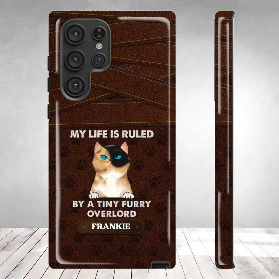 My Life Is Ruled By Cat - Custom Name - Personalized Gifts For Cat Lovers - Samsung Tough Phone Case