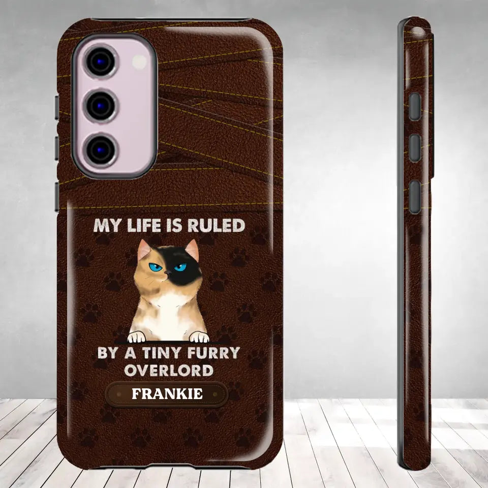 My Life Is Ruled By Cat - Custom Name - Personalized Gifts For Cat Lovers - Samsung Tough Phone Case