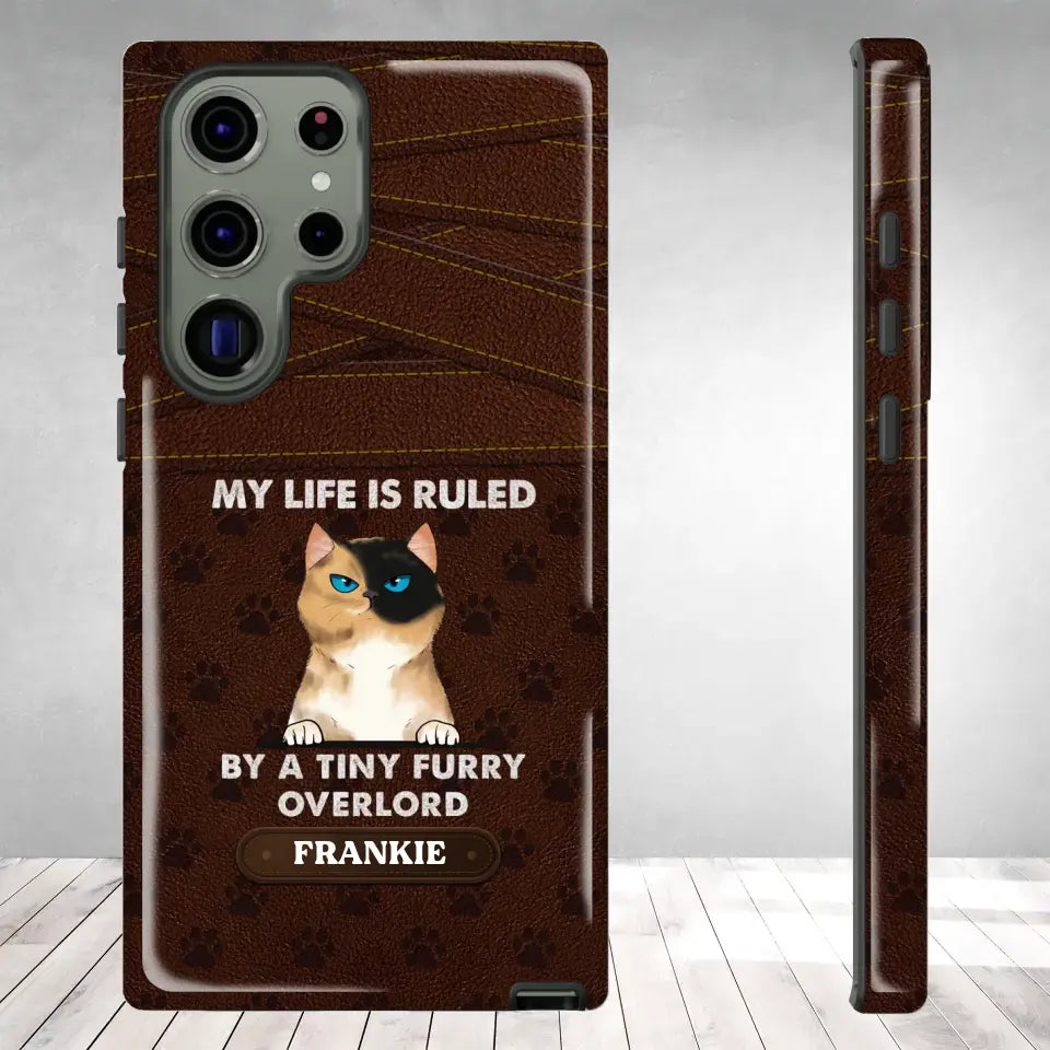 My Life Is Ruled By Cat - Custom Name - Personalized Gifts For Cat Lovers - Samsung Tough Phone Case