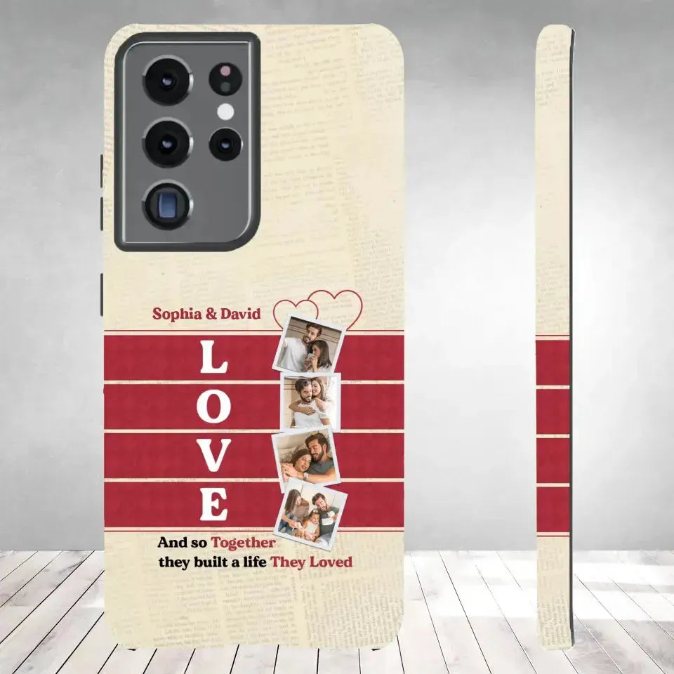 Together They Build The Life They Love - Personalized Samsung Tough Phone Case