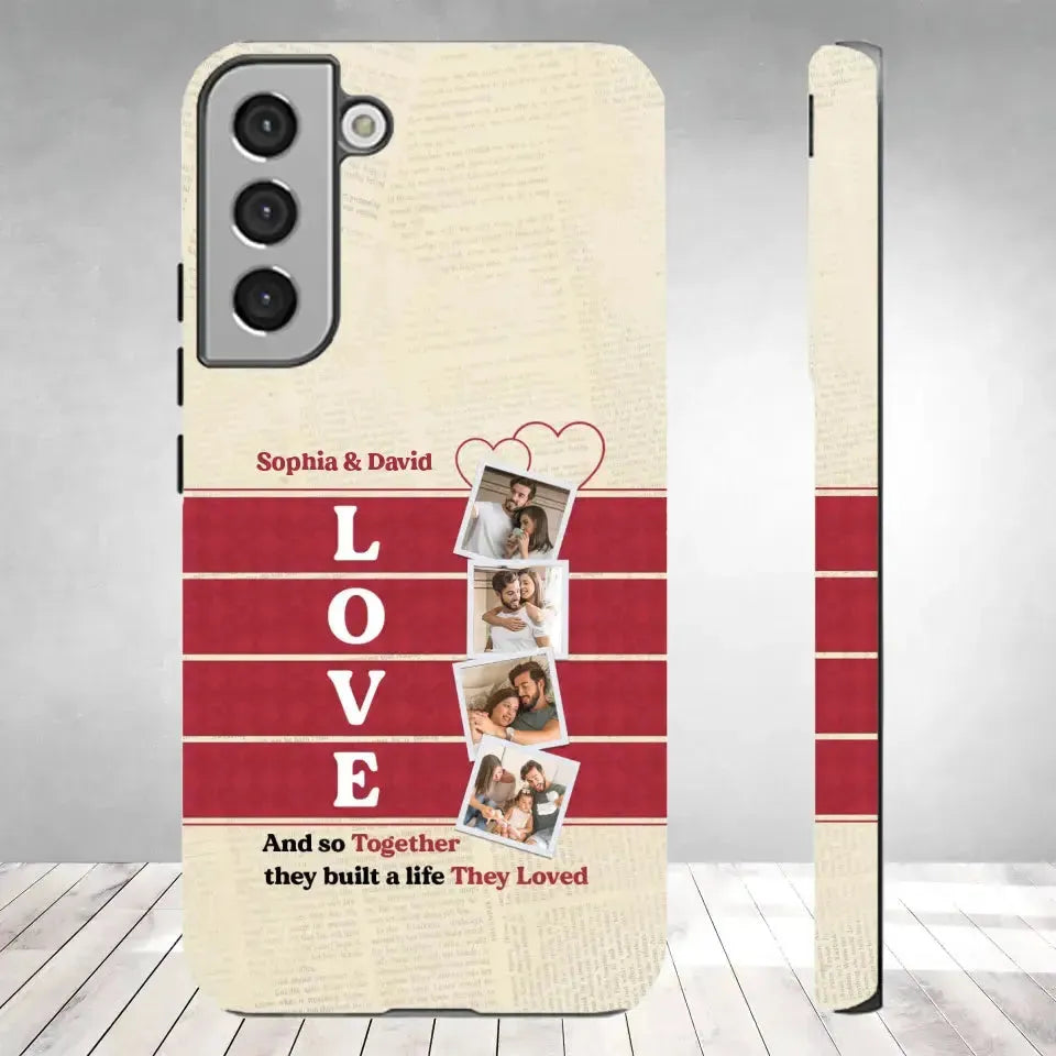 Together They Build The Life They Love - Personalized Samsung Tough Phone Case