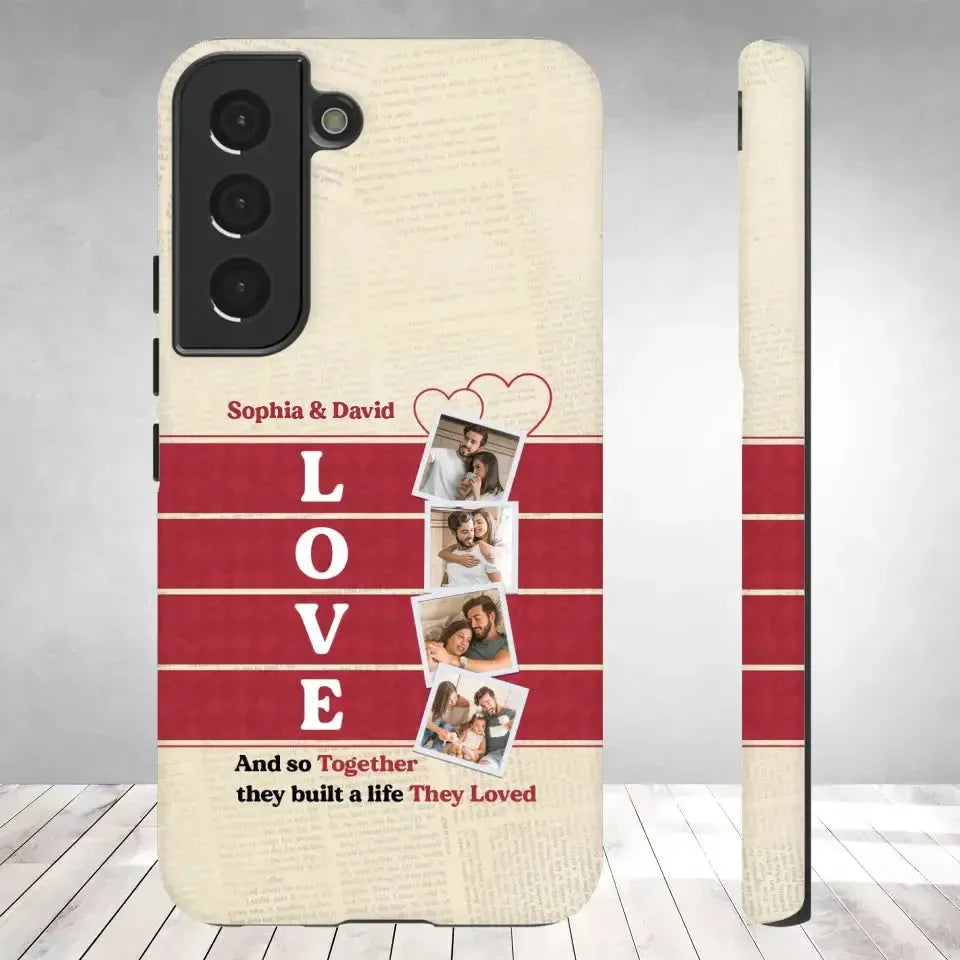 Together They Build The Life They Love - Personalized Samsung Tough Phone Case