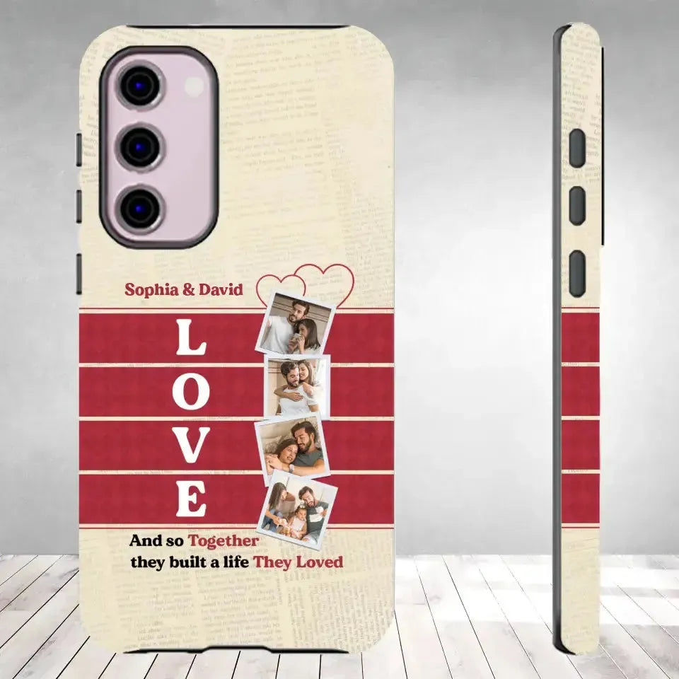 Together They Build The Life They Love - Personalized Samsung Tough Phone Case