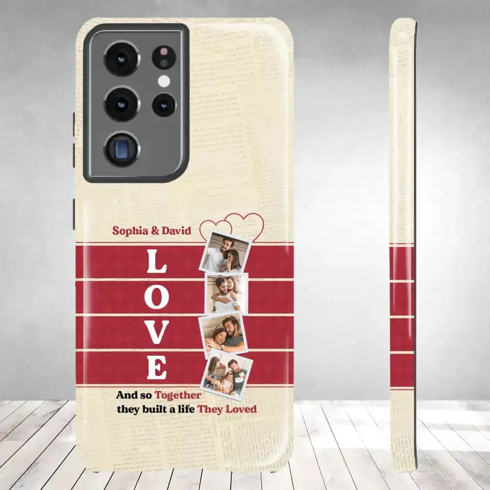 Together They Build The Life They Love - Personalized Samsung Tough Phone Case