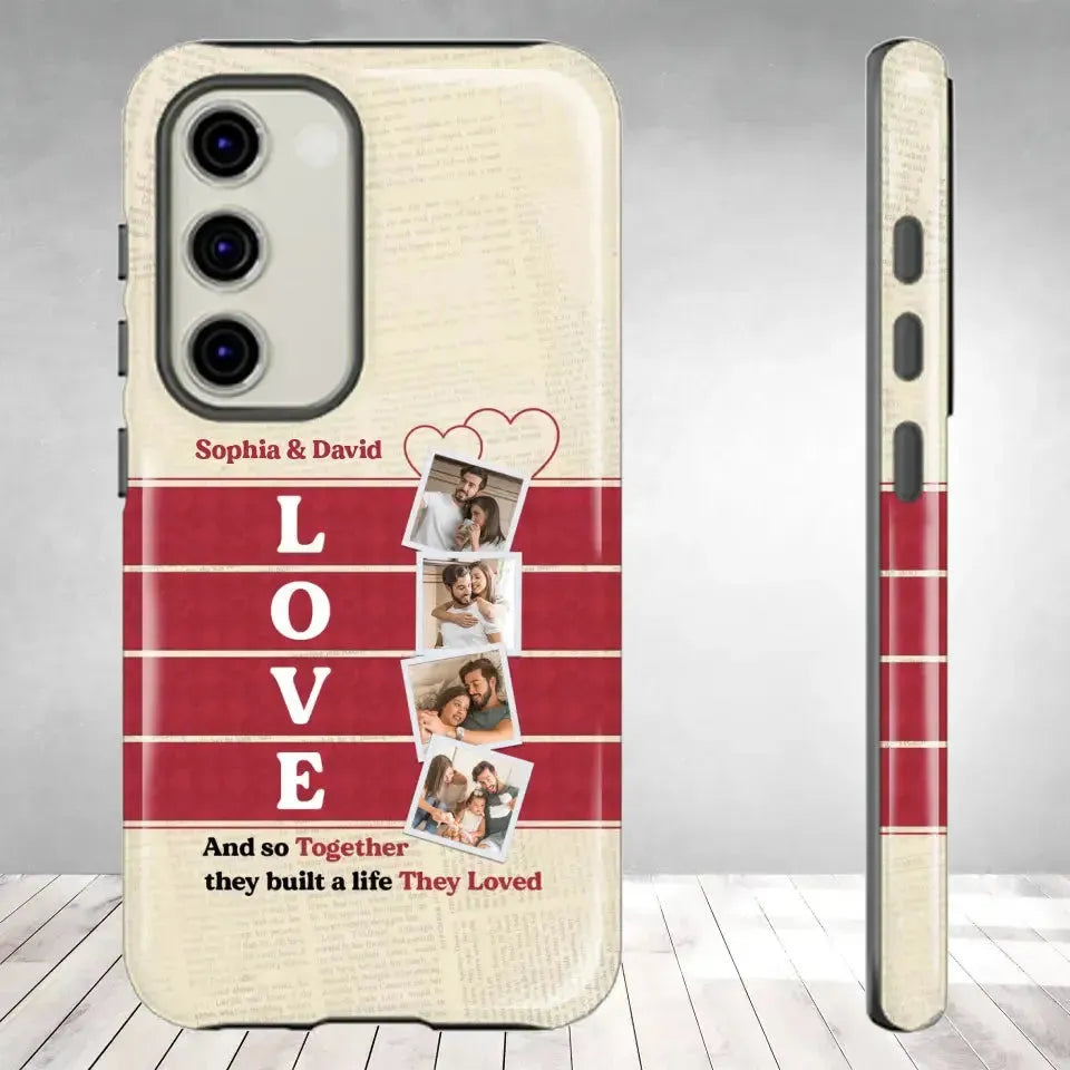 Together They Build The Life They Love - Personalized Samsung Tough Phone Case