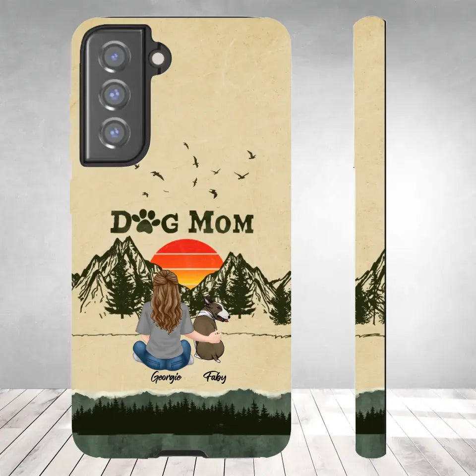 A Girl And Her Dogs Unbreakable Bond - Custom Name - Personalized Gifts For Dog Lovers - Samsung Tough Phone Case