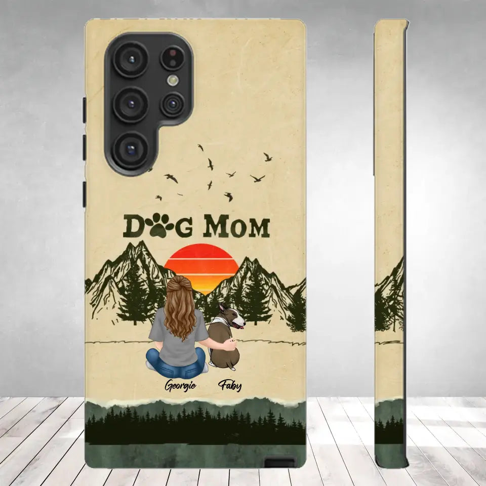 A Girl And Her Dogs Unbreakable Bond - Custom Name - Personalized Gifts For Dog Lovers - Samsung Tough Phone Case