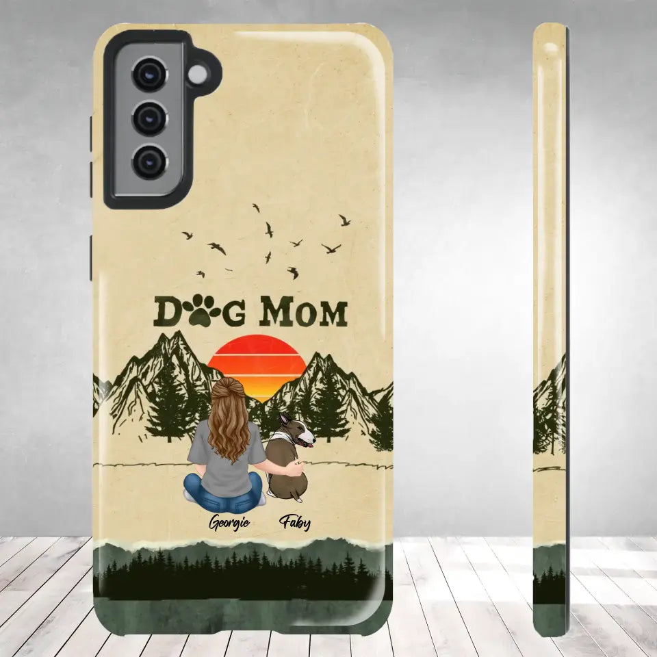 A Girl And Her Dogs Unbreakable Bond - Custom Name - Personalized Gifts For Dog Lovers - Samsung Tough Phone Case