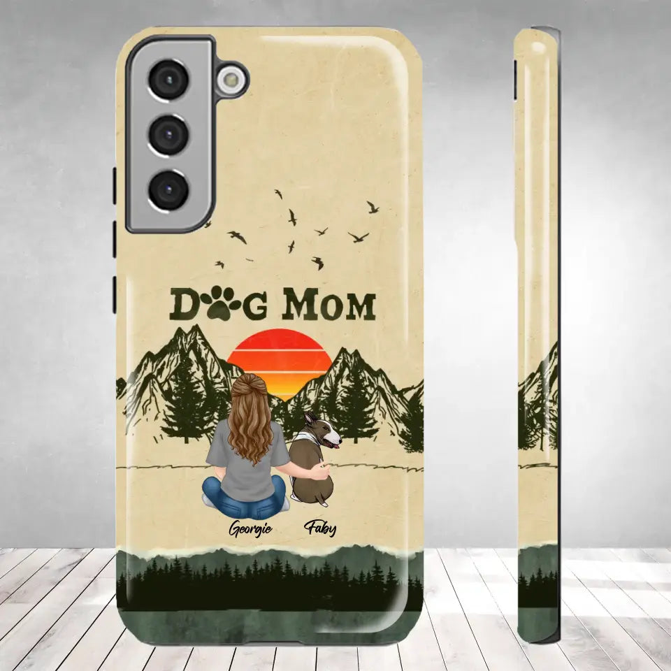 A Girl And Her Dogs Unbreakable Bond - Custom Name - Personalized Gifts For Dog Lovers - Samsung Tough Phone Case