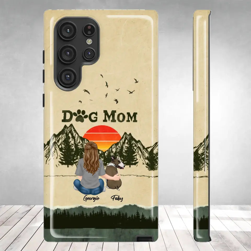 A Girl And Her Dogs Unbreakable Bond - Custom Name - Personalized Gifts For Dog Lovers - Samsung Tough Phone Case