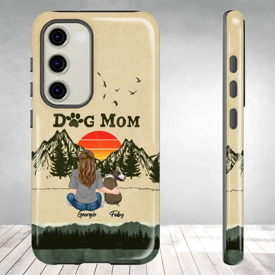 A Girl And Her Dogs Unbreakable Bond - Custom Name - Personalized Gifts For Dog Lovers - Samsung Tough Phone Case